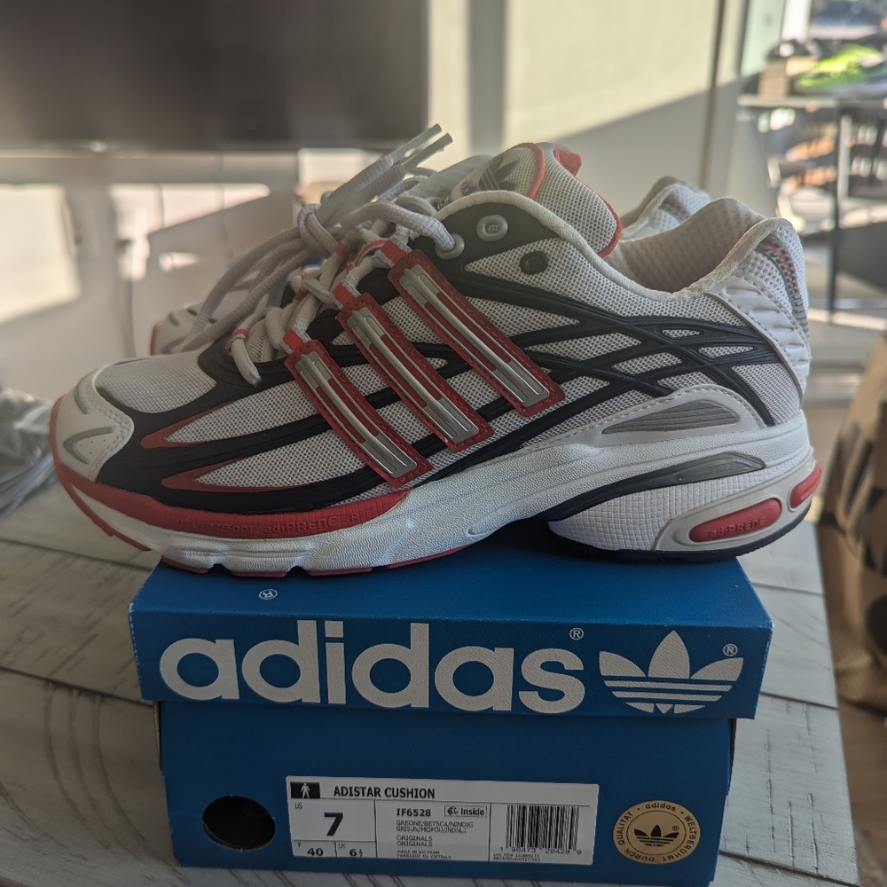 Adidas Adidtar Cushion USA Olympics Men's 7 Women's 8.5 vnds Originals Red White - Picture 3 of 11